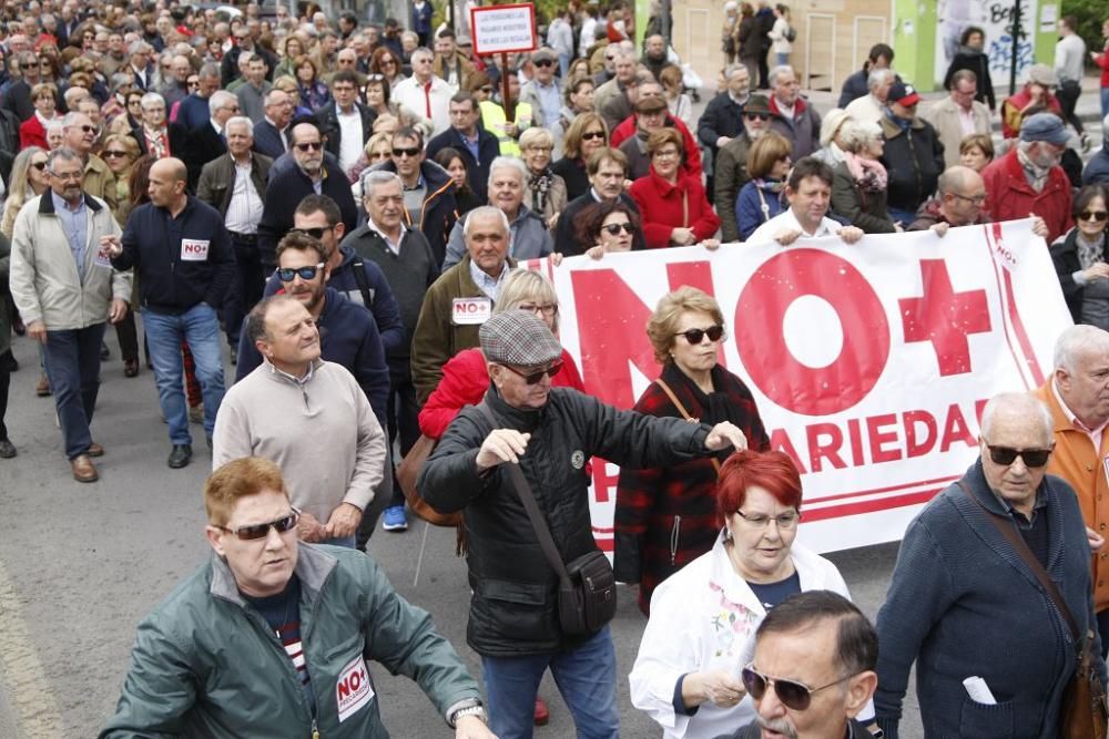 Manifestación por unas pensiones dignas en Murcia