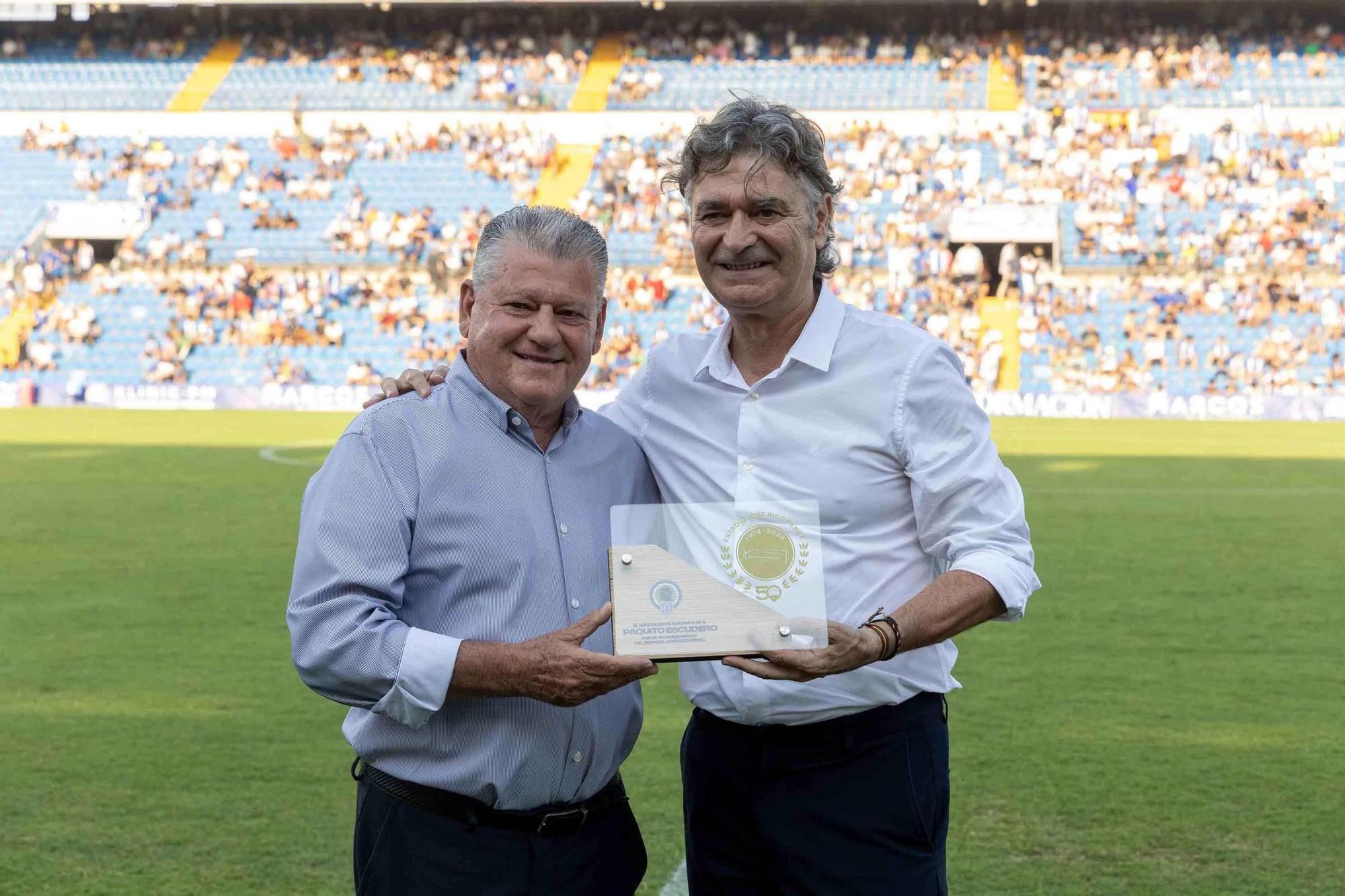 El Hércules celebra el 50 aniversario del Rico Pérez ganando el Trofeo Ciudad de Alicante ante el Alavés