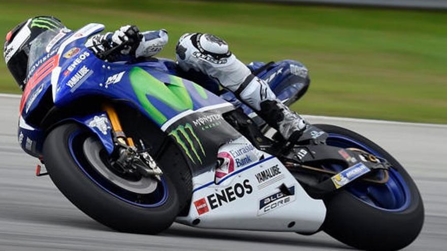 Jorge Lorenzo, en los entrenamientos en Sepang.