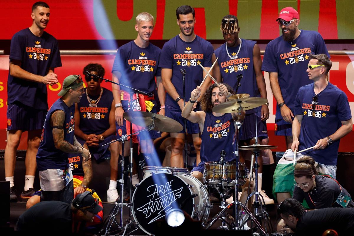 La celebración de los campeones del mundo por las calles de Madrid