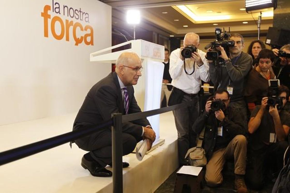 Josep Antoni Duran Lleida, a l’arribar a l’Hotel Majestic de Barcelona. Josep Antoni Duran Lleida, a l’arribar a l’Hotel Majestic de Barcelona.