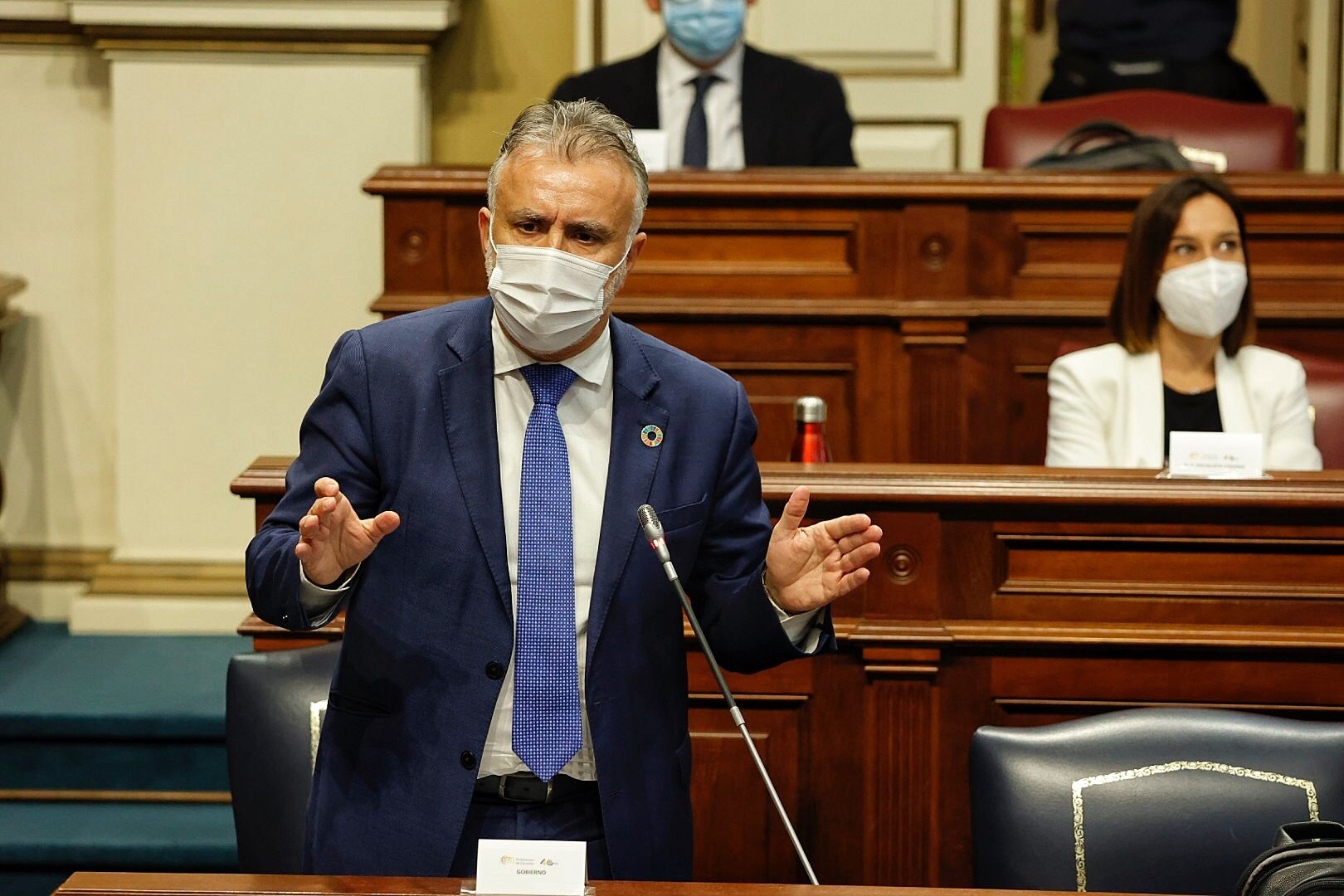 Pleno en el Parlamento de Canarias (9/2/21)