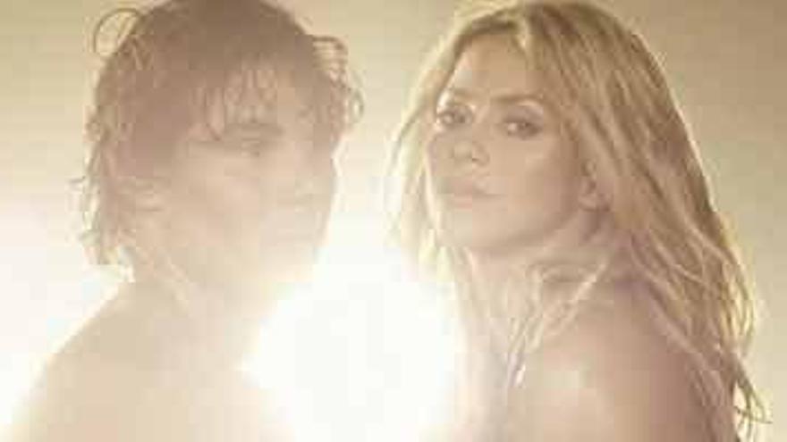 Shakira y Rafa Nadal, durante la grabación de un videoclip.