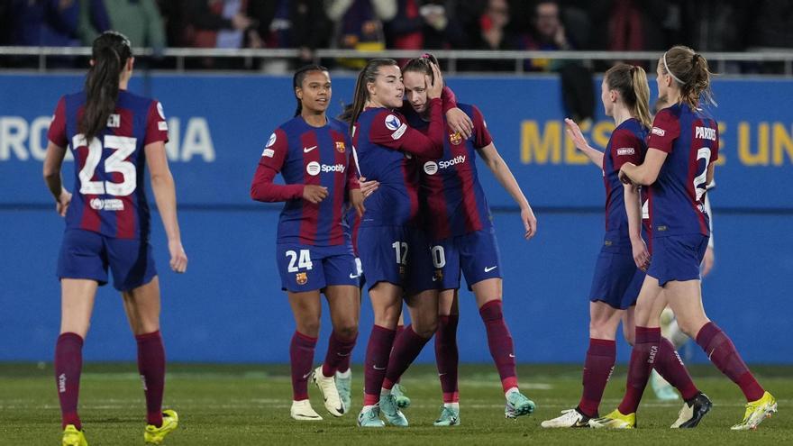 El Barça manté el ple a Europa després d&#039;una victòria treballada (2-0)
