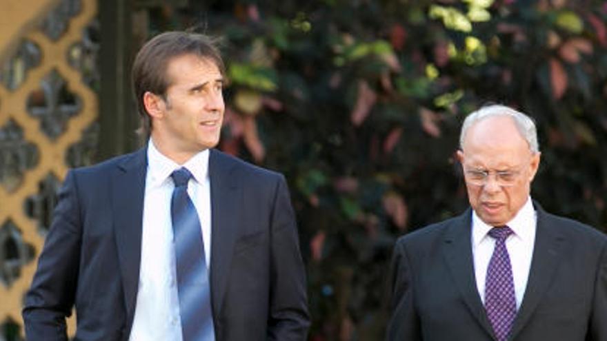 Julen Lopetegui y Antonio Suárez.