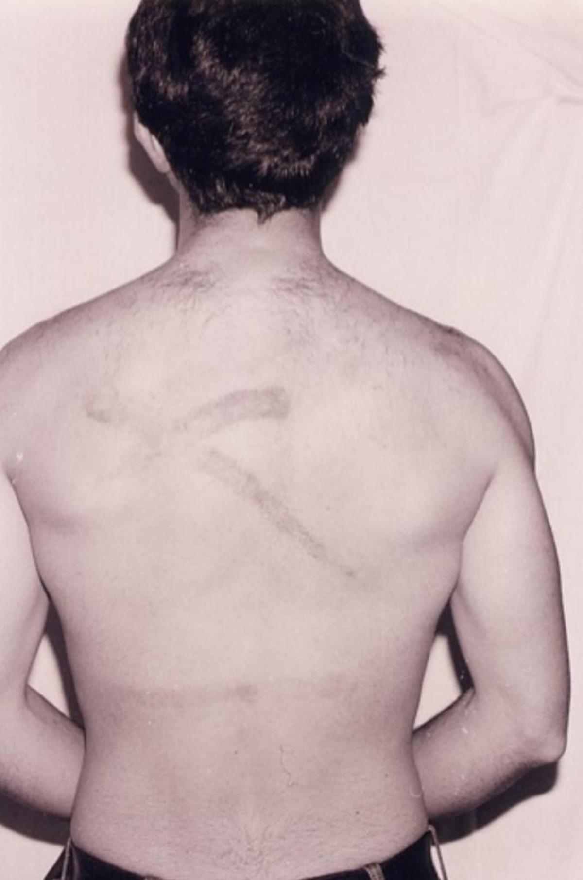 Josep-Anton Monfort, tras llegar a casa de las manifestaciones de 1976.