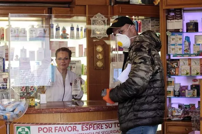 Coronavirus| Venta de mascarillas en farmacias