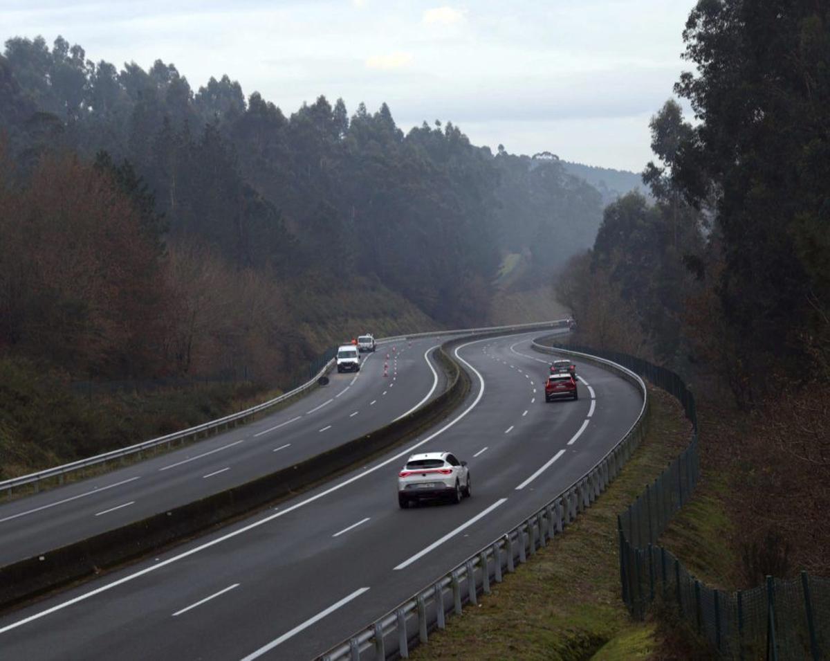 La Autopista del Atlántico a su paso por Valga. | NOÉ PARGA