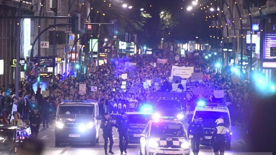 Manifestación por el Día de la Mujer en Murcia