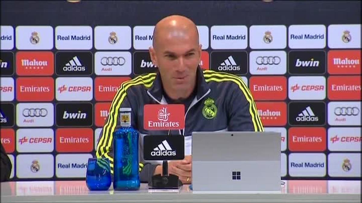 Zidane: "Veo a James centrado"