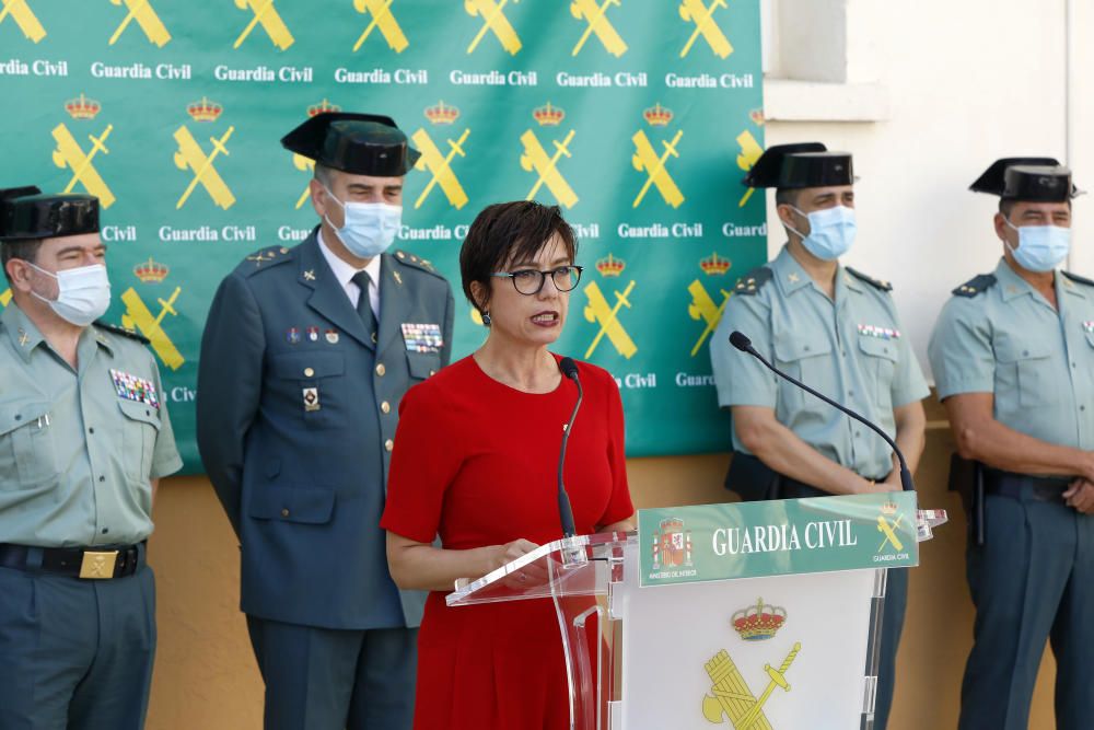 La directora general de la Guardia Civil, María Gámez, informa de la Operación Face MaskSK,