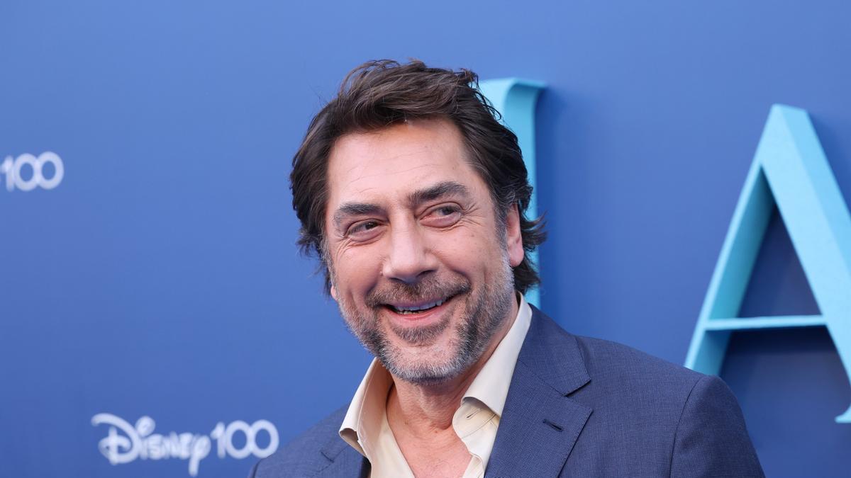 El actor Javier Bardem, en el 'photocall' de 'La Sirenita'.