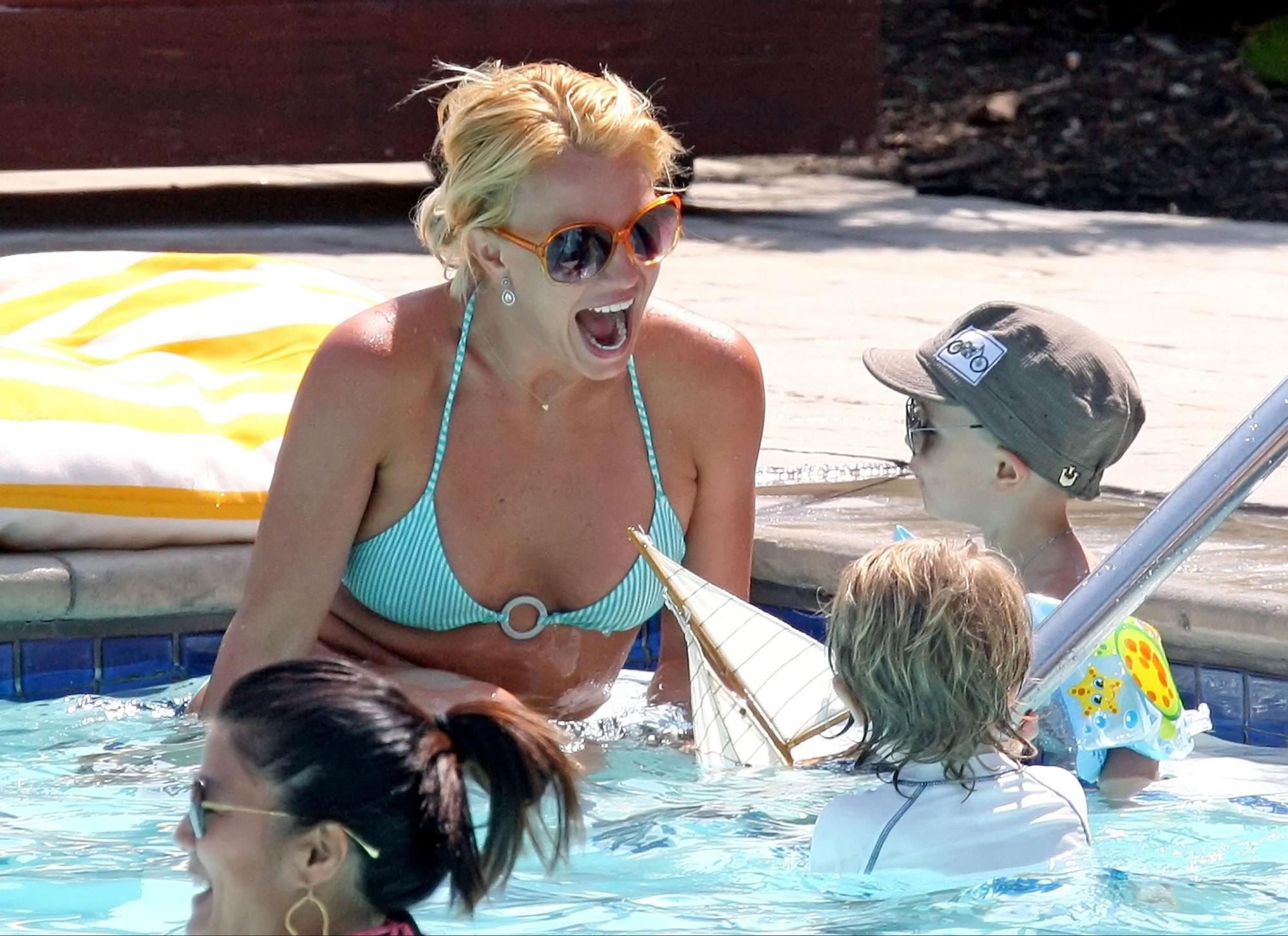 Britney disfruta de sus hijos