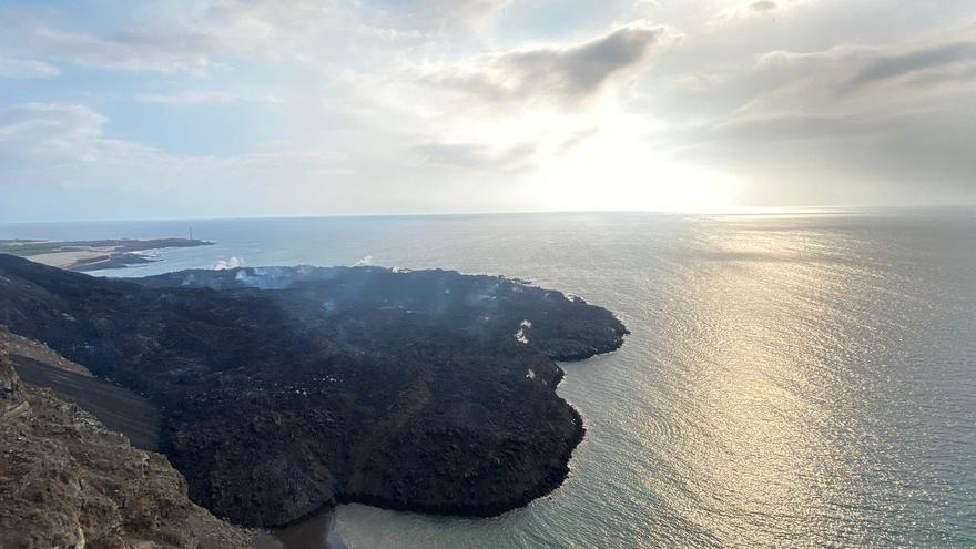 La fajana del volcán de La Palma, de cerca