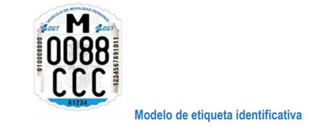 Modelo de etiqueta identificativa