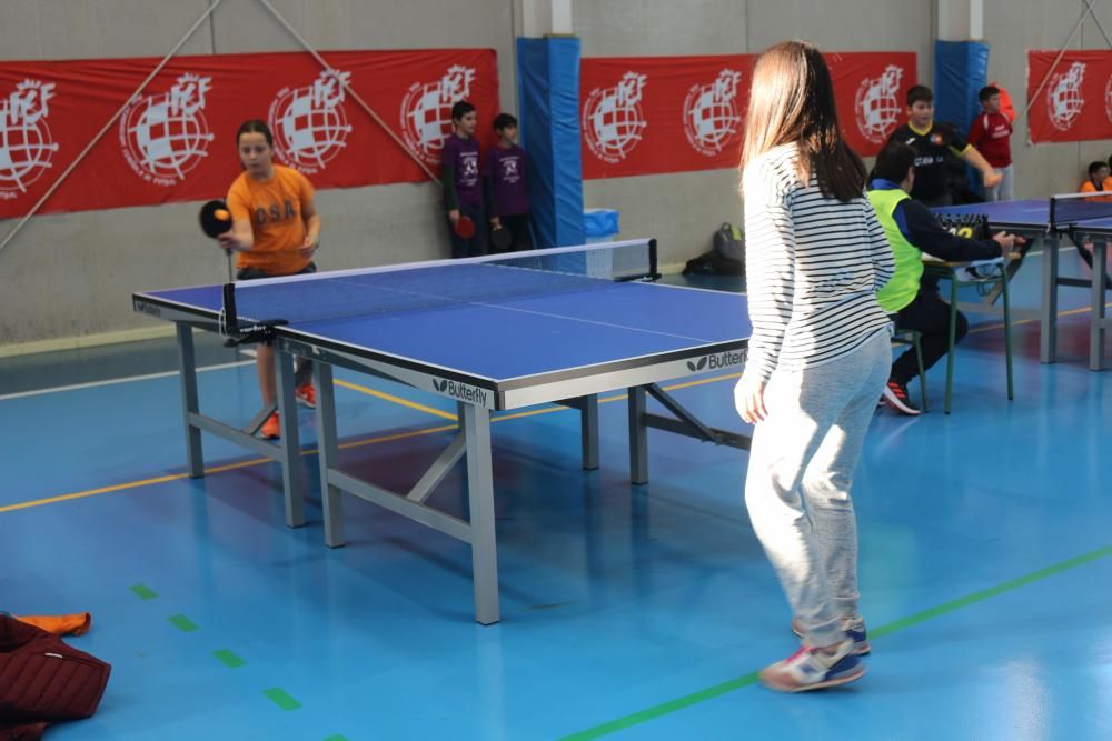 Final de tenis de mesa de Deporte en Edad Escolar