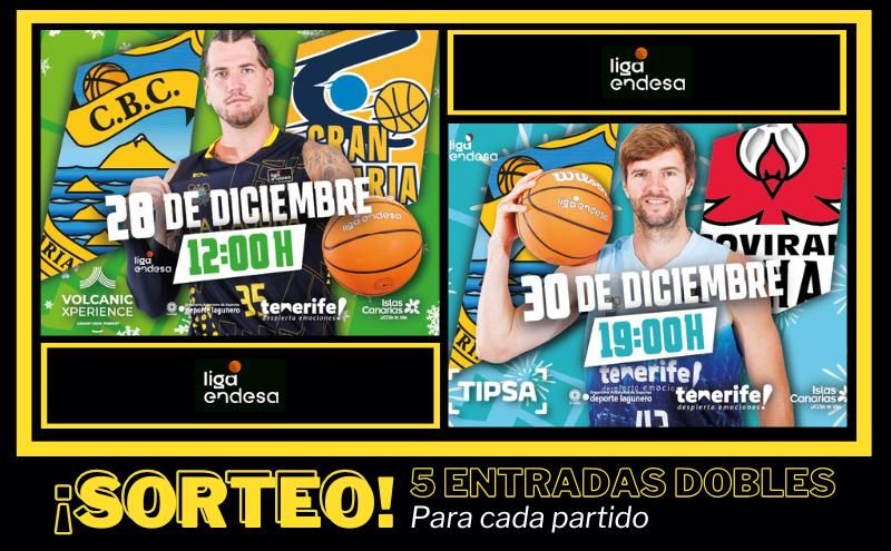 La Laguna Tenerife cierra el año con dos partidazos de la Liga Endesa, incluido el siempre esperado derbi canario