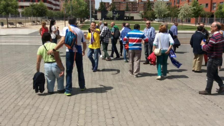 Aficionados del Avilés en Palencia