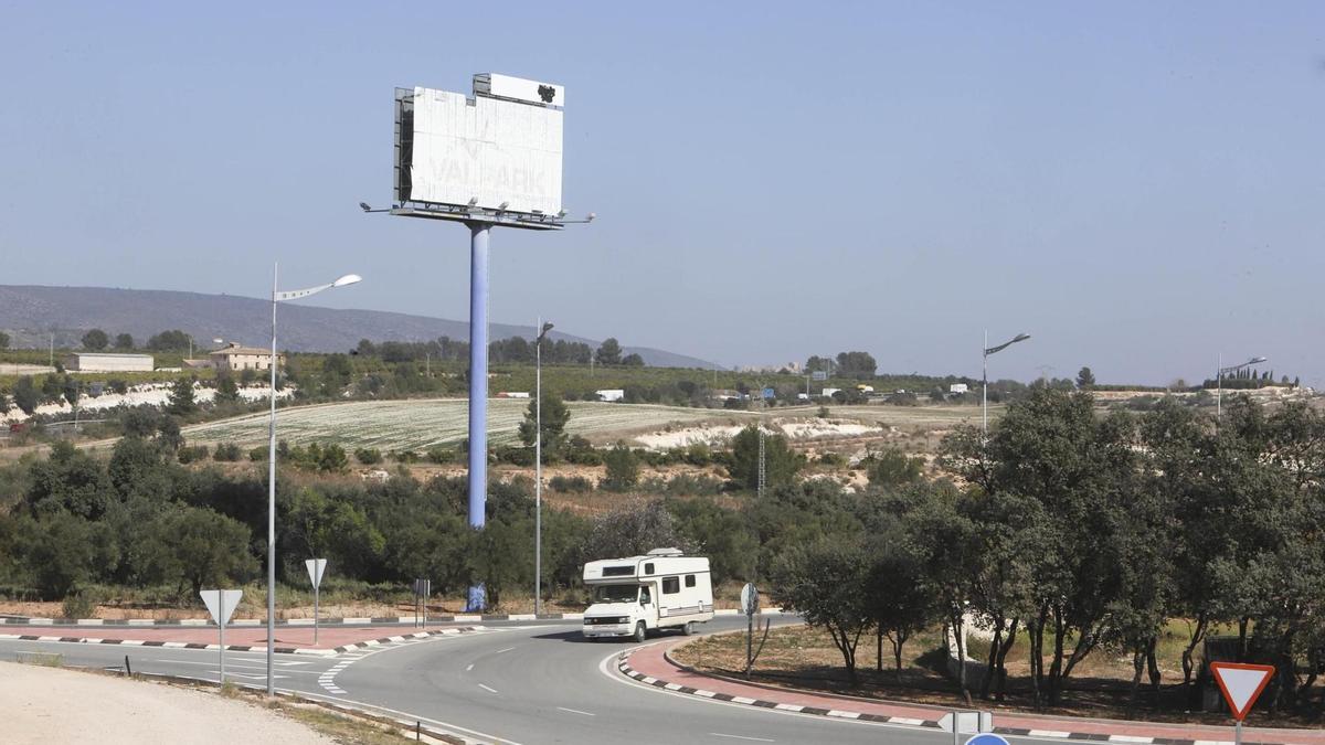 Terrenos del polígono de Valpark en Vallada.