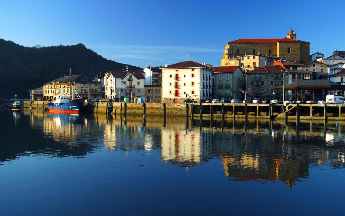 Vista de Orio a pocos kilómetros de San Sebastián