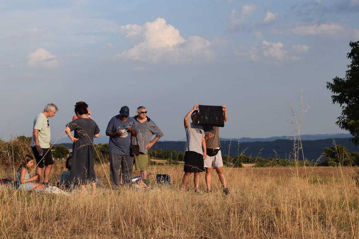 ECLIPSI . ECLIPSI SOLAR . OBSERVACIO . SAGAS . BERGUEDA