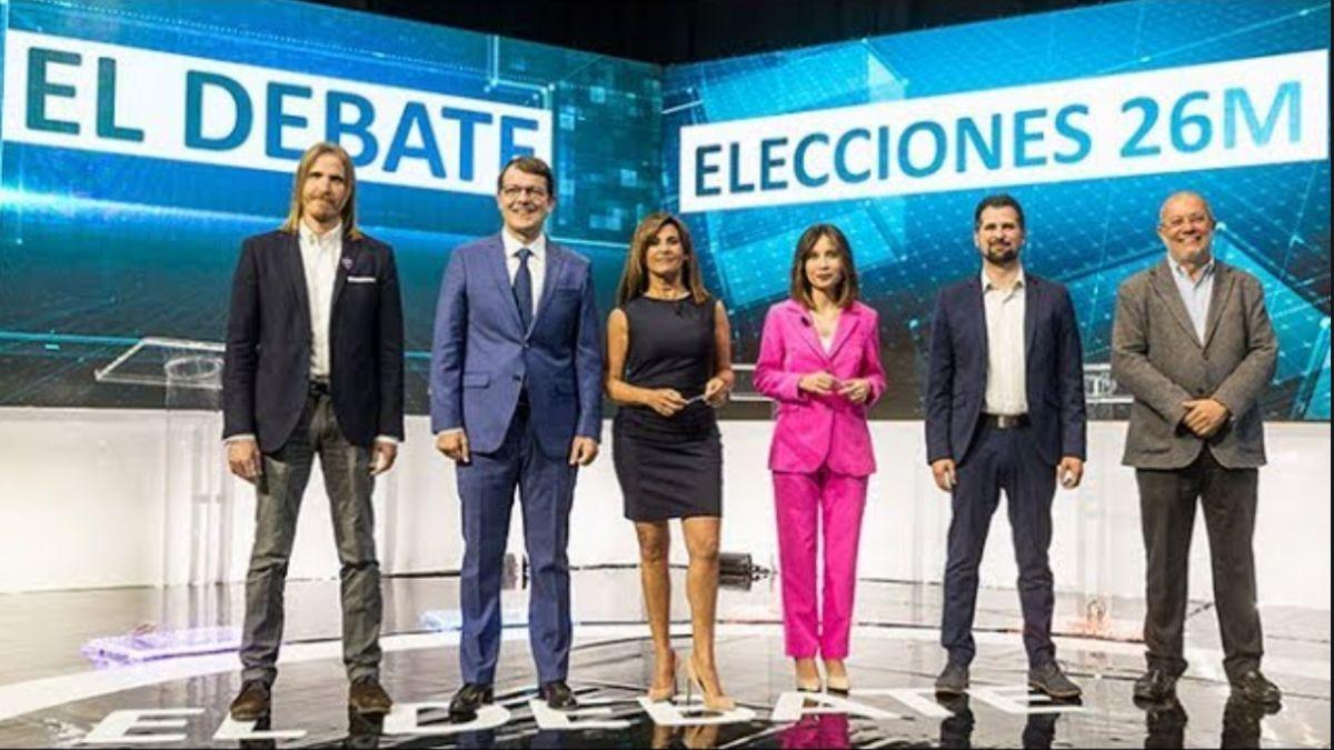 Una imagen del debate de las elecciones de Castilla y León 2019.