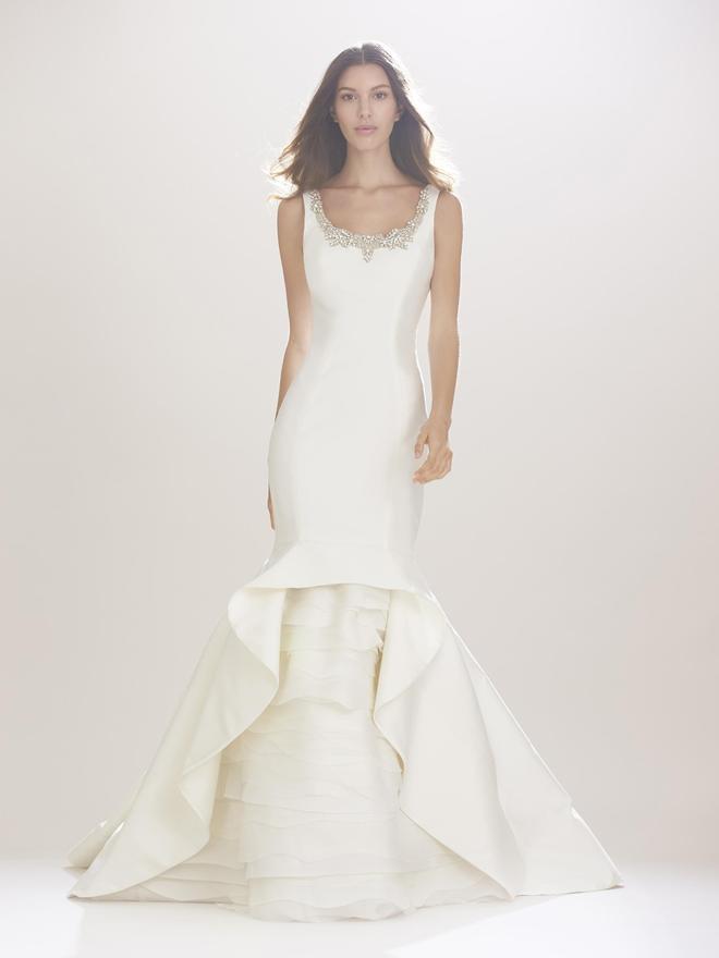 Carolina Herrera Novias Otoño/Invierno 2016, vestido con volantes