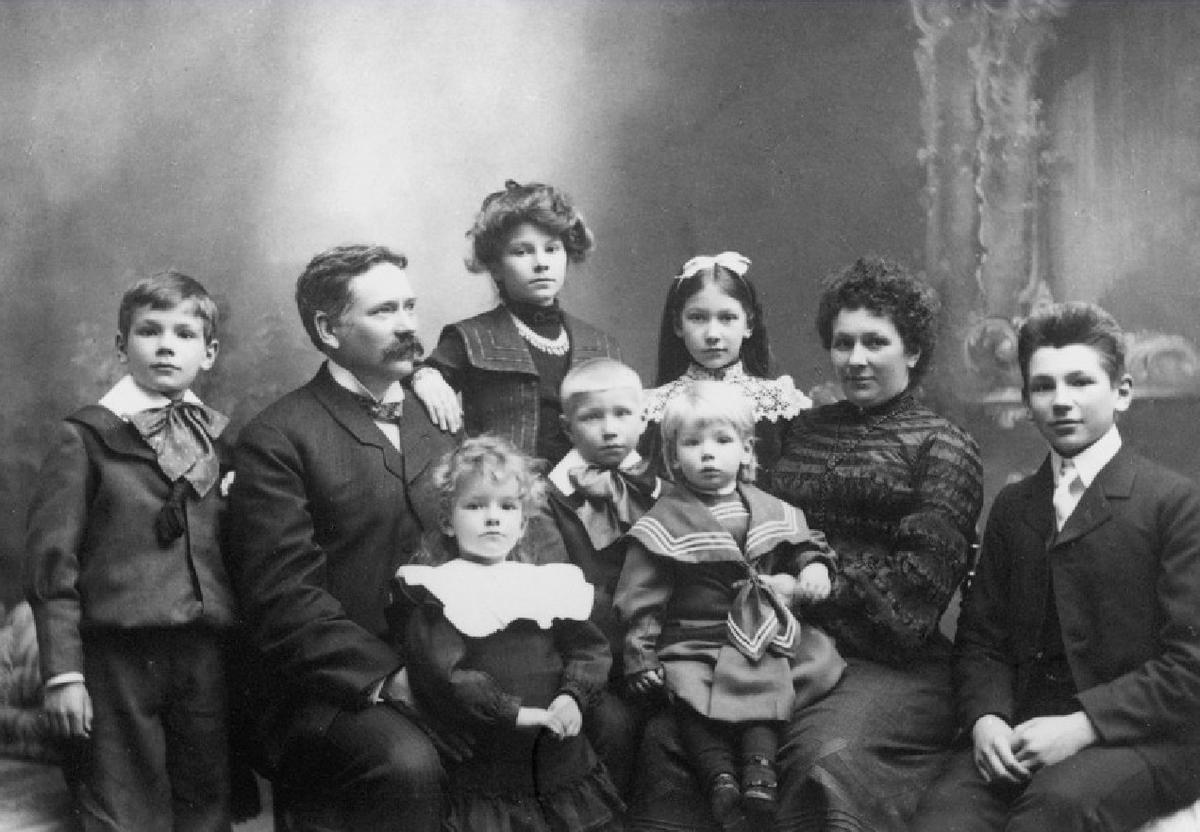 La familia Blikstad.