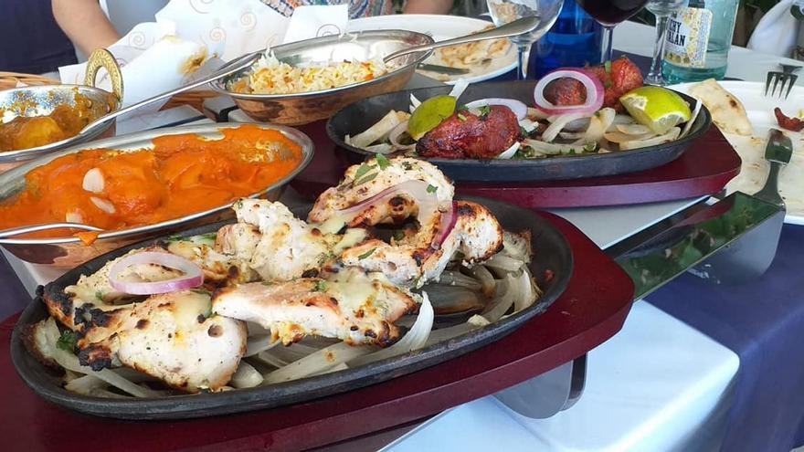 Varios de los platos que se pueden degustar en Goa.