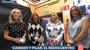 El reencuentro de Carmen Lomana y Pilar Vidal en Espejo Público.