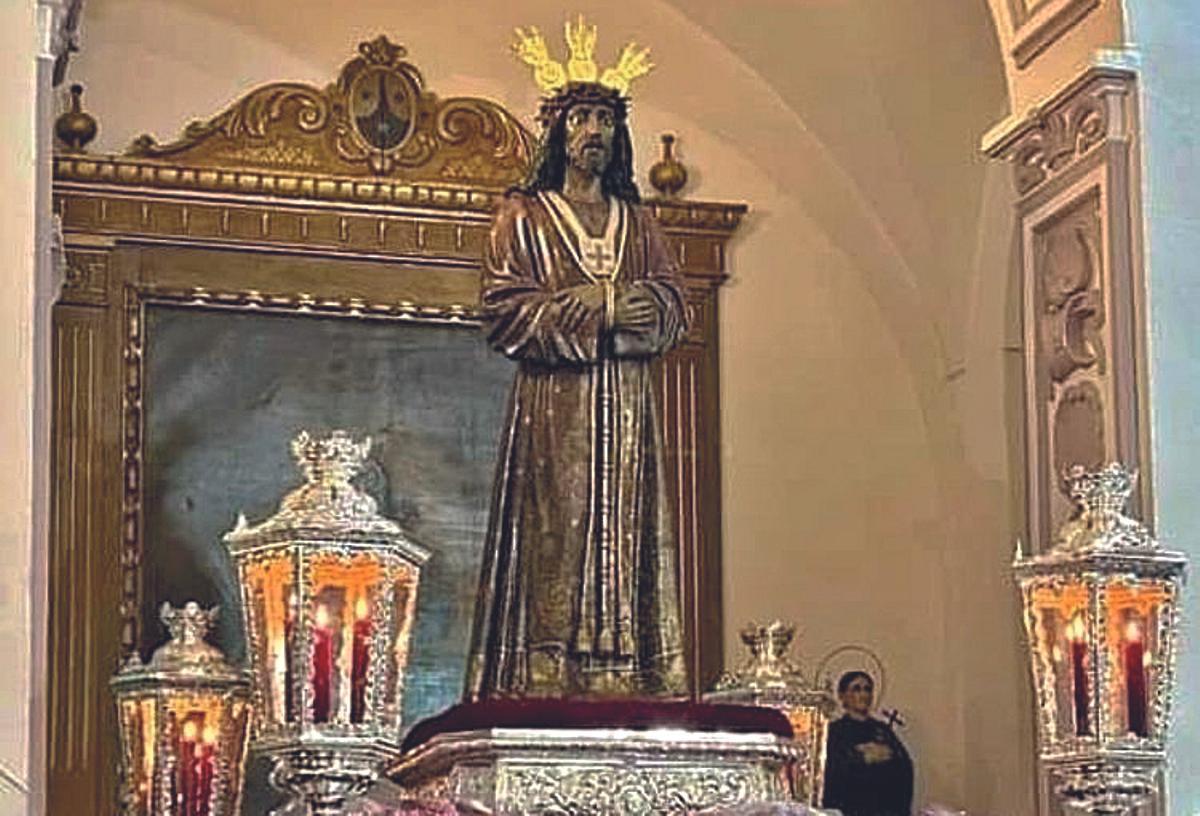 Jesús Cautivo antes de procesionar el Miércoles Santo.