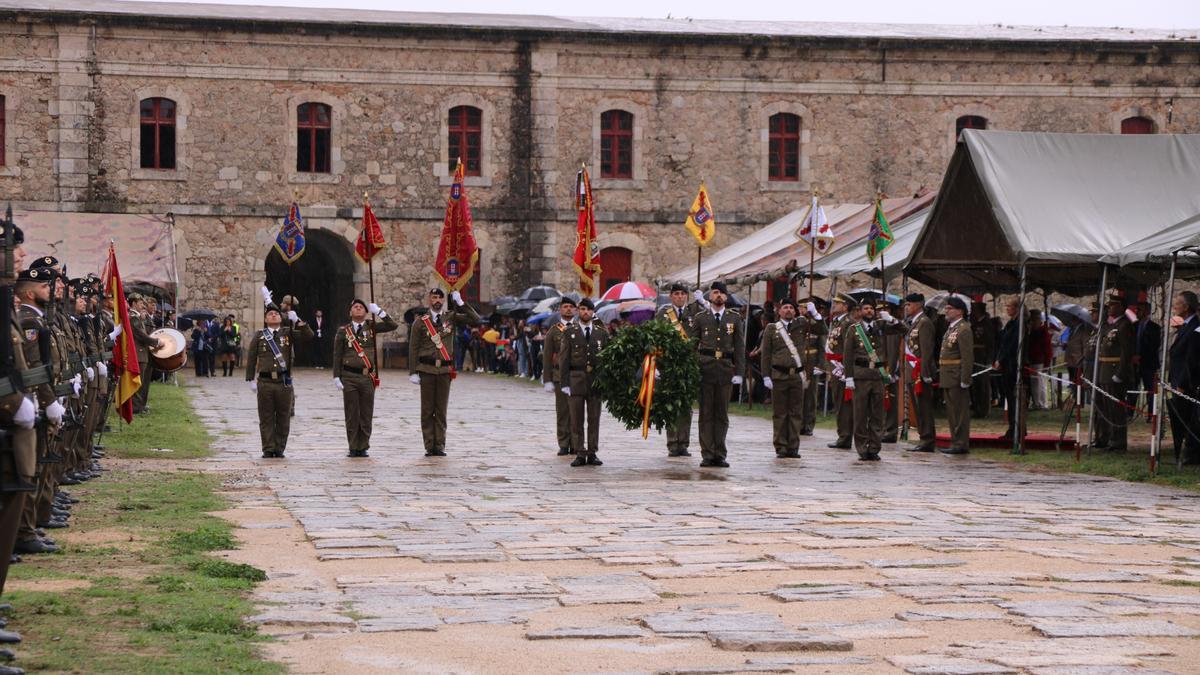 Jura de bandera al castell de Sant Ferran de Figueres