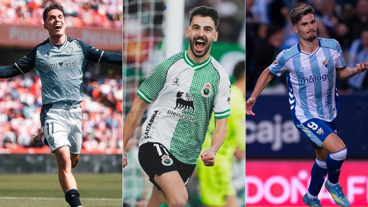 Sergio Arribas, Andrés Martín y Chupe compiten por el pichichi de Segunda.