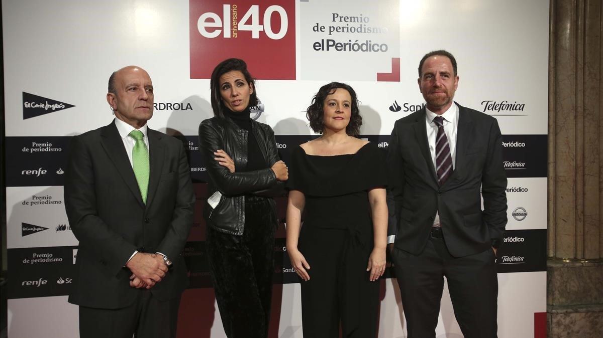 José Antonio Zarzalejos, Ana Pastor, Cristina Tardáguila y Enric Hernández.