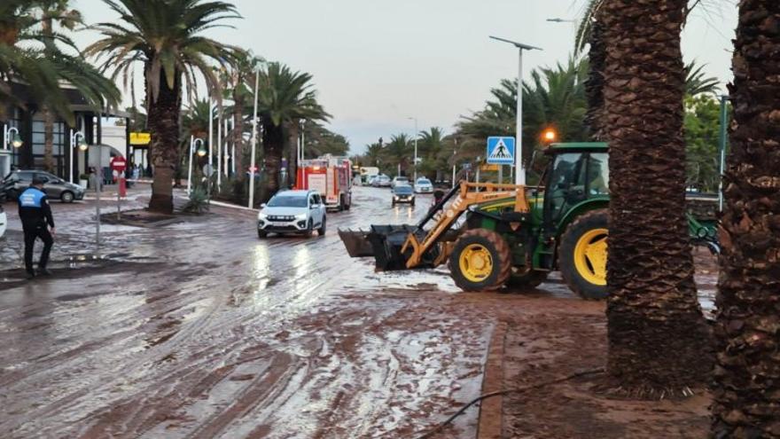Se evalúan los daños de las lluvias de este sábado en Lanzarote