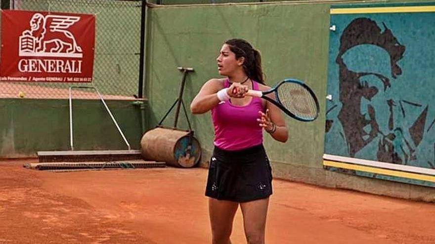 Bouzas durante un entrenamiento en la Academia Ferrer.