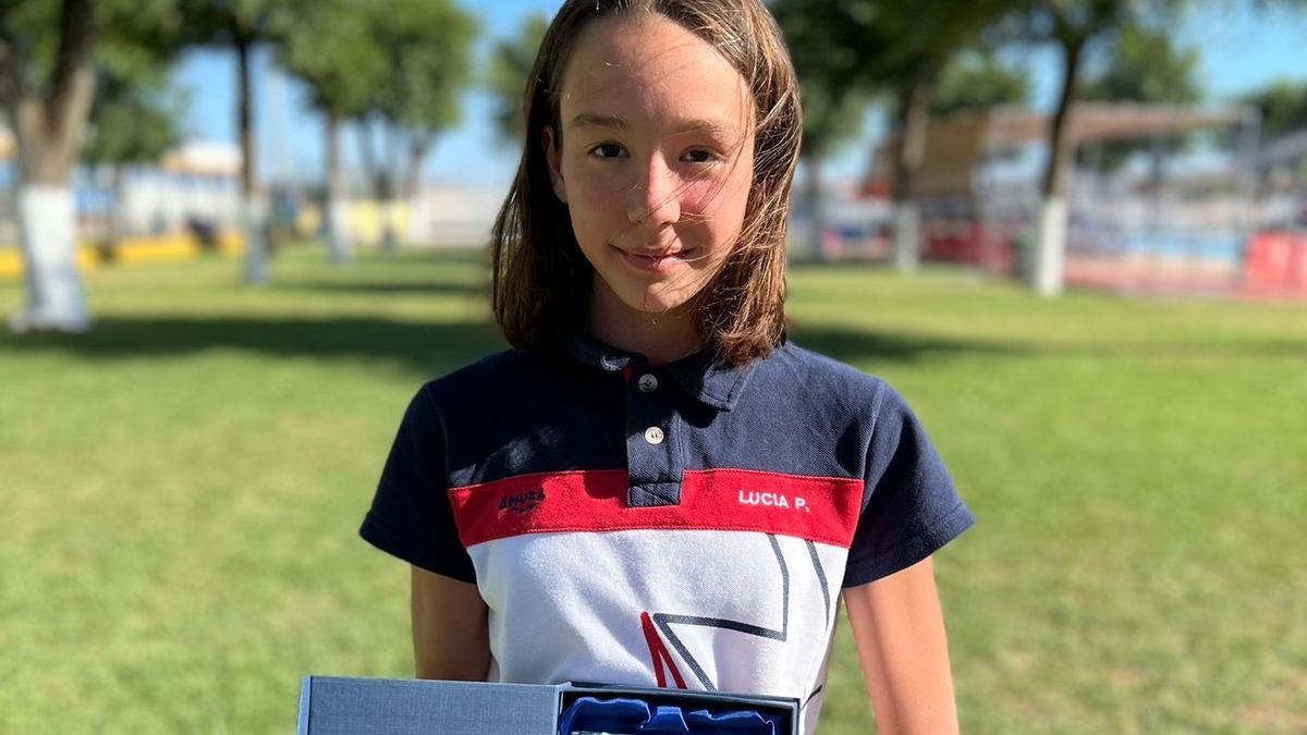 Lucía Puertas, premio a la mejor marca femenina de 11 años.