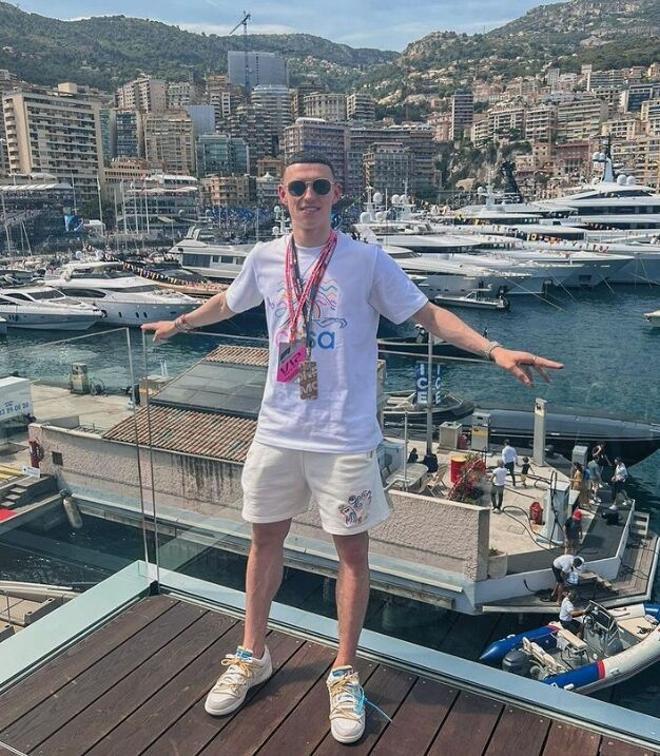 Phil Foden presenció en directo el Gran Premio de Mónaco