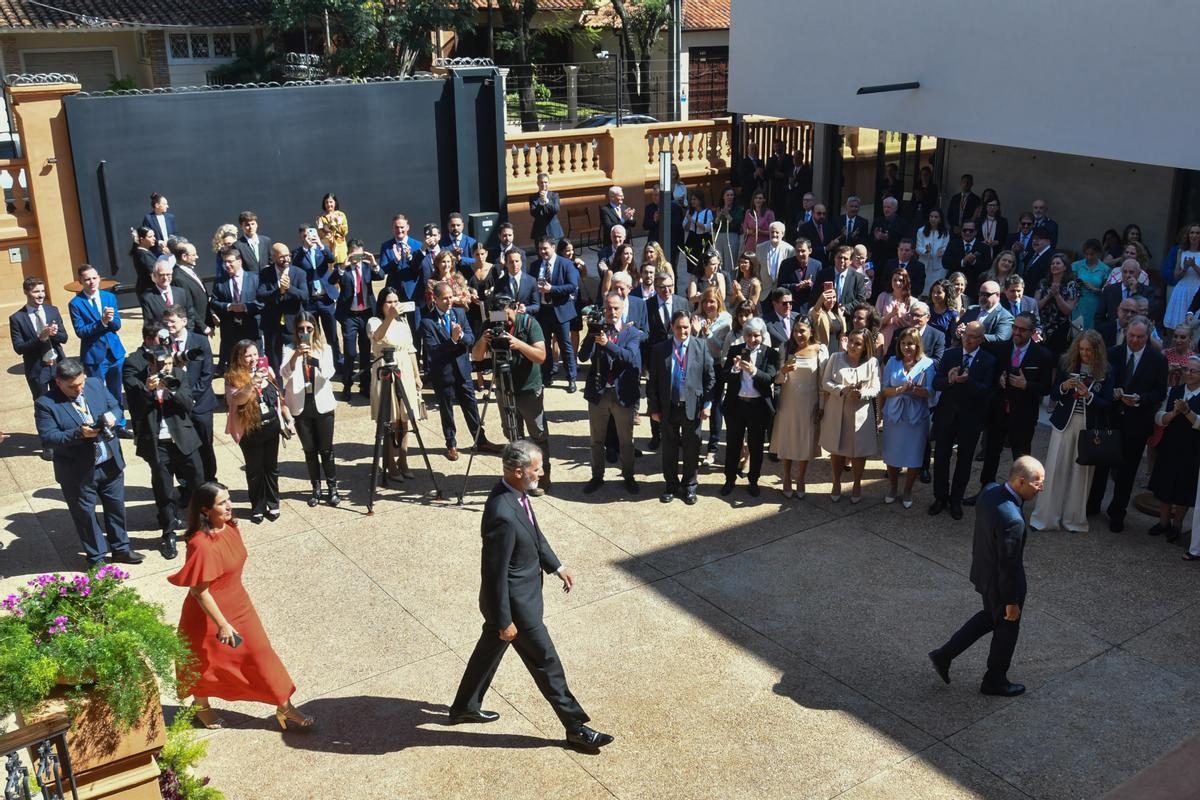 El rei Felip VI inaugura la nova ambaixada d’Espanya al Paraguai