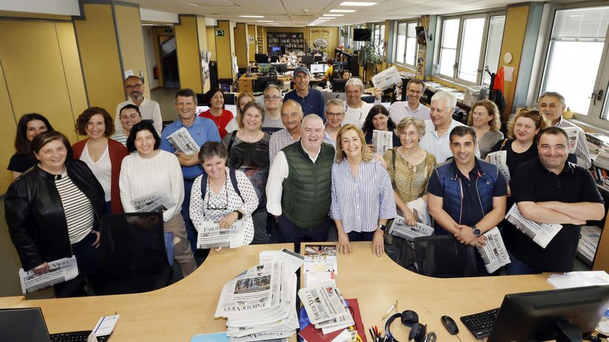 Encuentro del juez Vázquez Taín con suscriptores de FARO