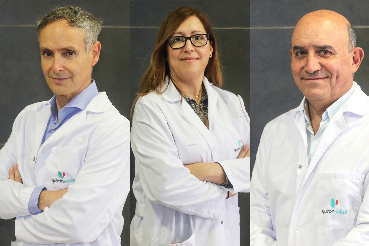 Archivo - Los doctores Manuel Cobo, Cristina Quero y Jorge Contreras