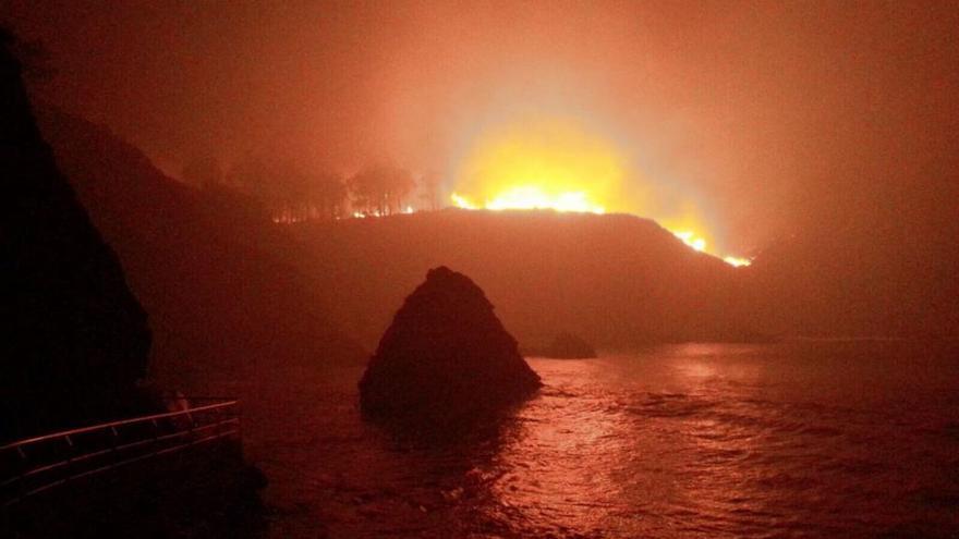 Uno de los incendios de la ola de fuego de diciembre de 2015.