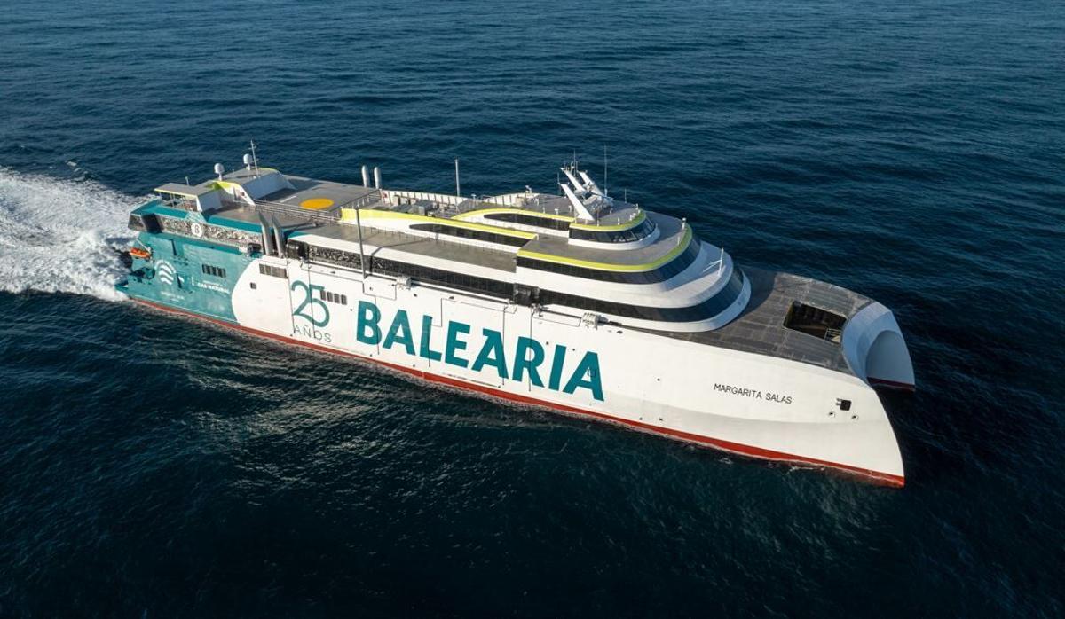 COMPAÑIA NAVIERA " BALEARIA " . BUQUE " MARGARITA SALAS "