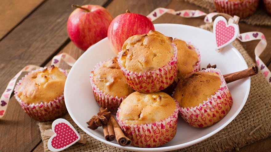 La receta de muffins de manzana definitiva: listos en menos de media hora