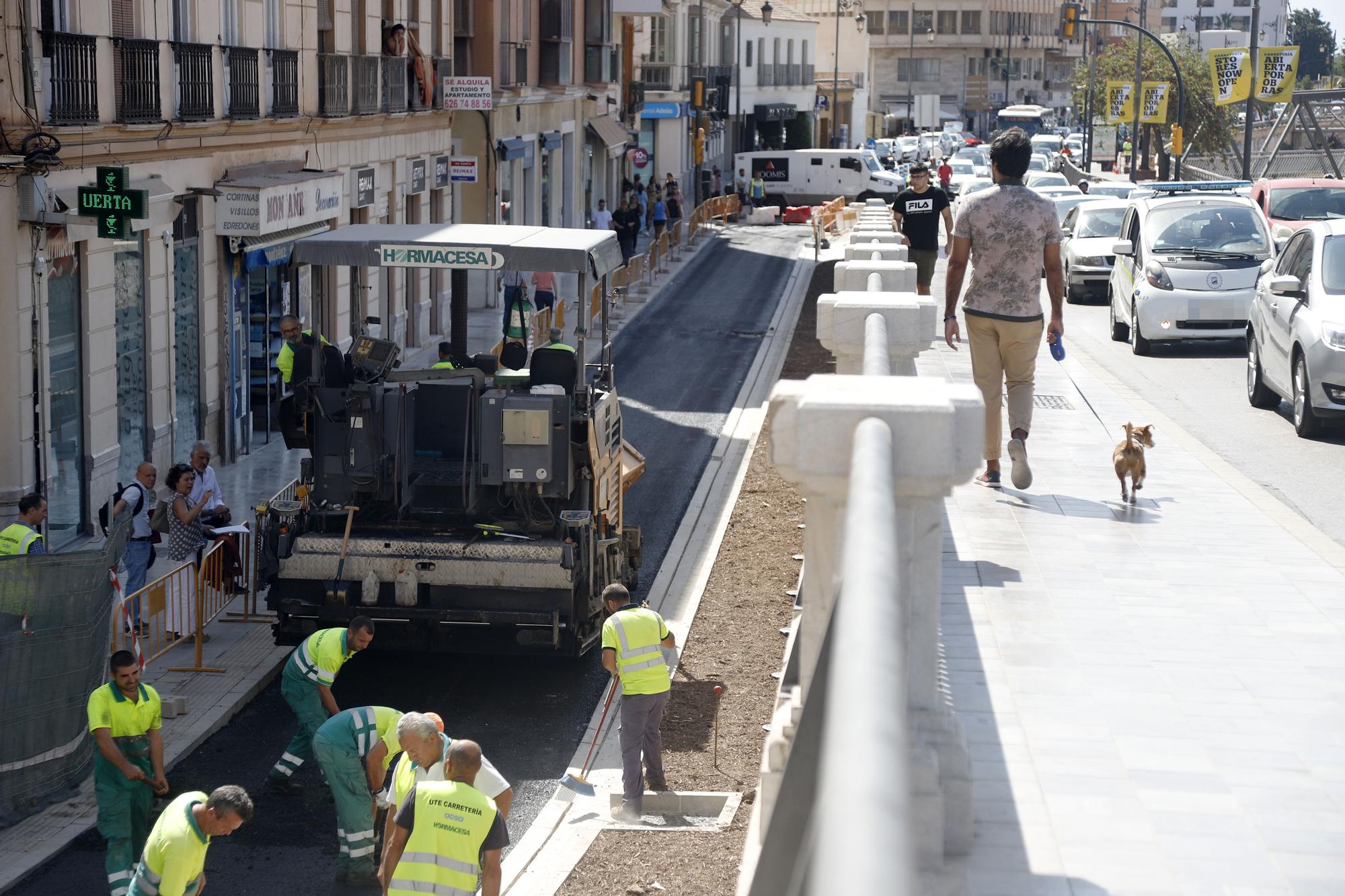 Últimos trabajos para reabrir el entorno de la Tribuna de los Pobres