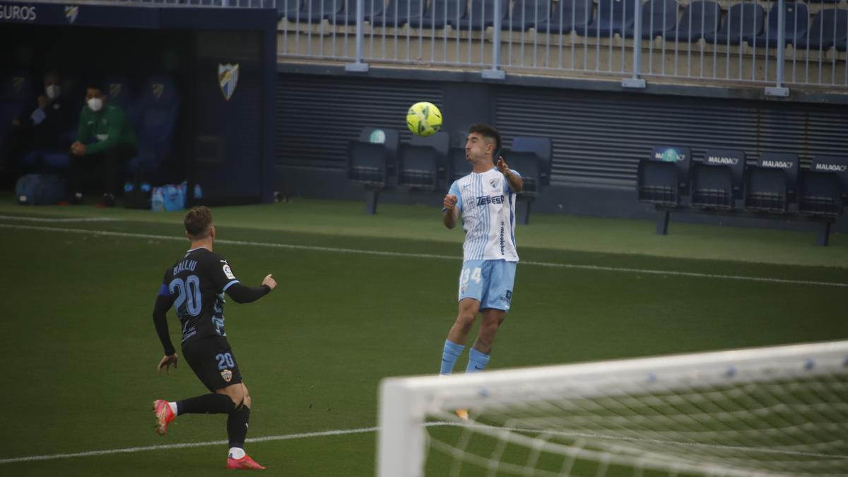 Partido de la Liga Smartbank entre el Málaga CF y el Almería