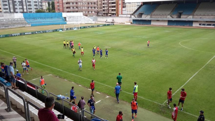 El final del partido en el Suárez Puerta