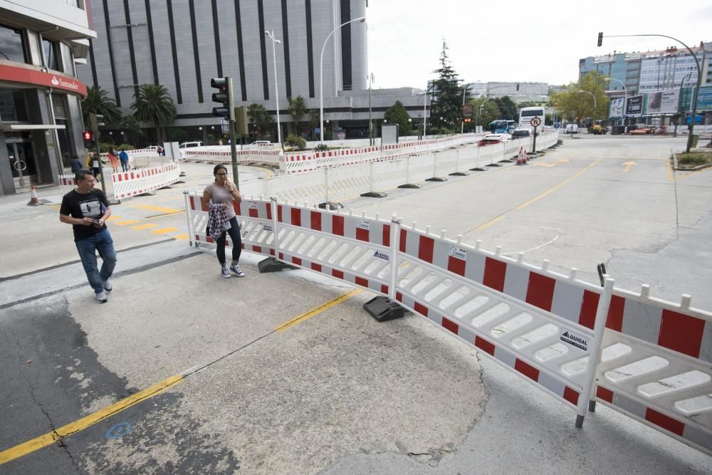 Los trabajos en la intersección afectan al tráfico y a las líneas de los buses 21, 23 y 23A.