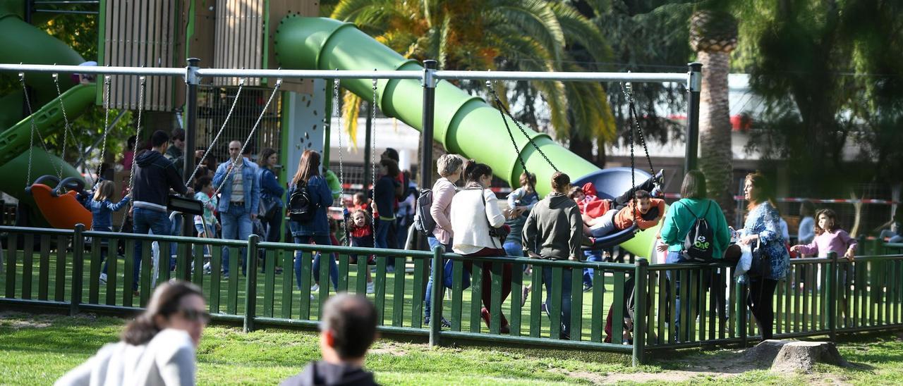 Un parque infantil en la ciudad de Pontevedra.