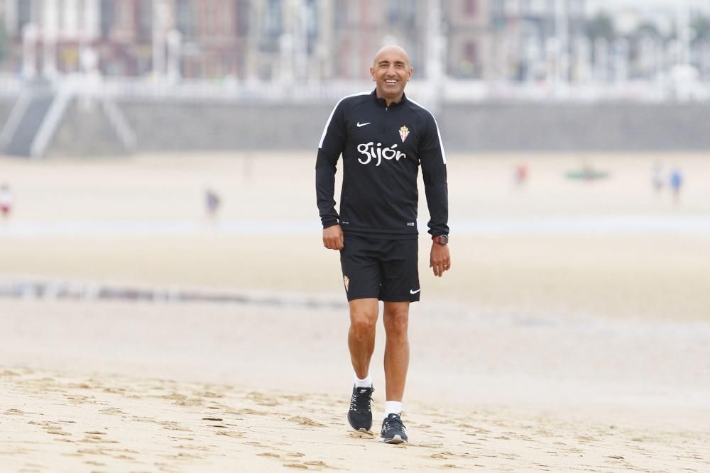 El Sporting entrena en San Lorenzo